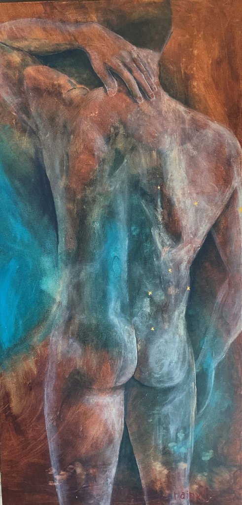 Titre Sirius homme étoile acrylique Kaboiz femme artiste