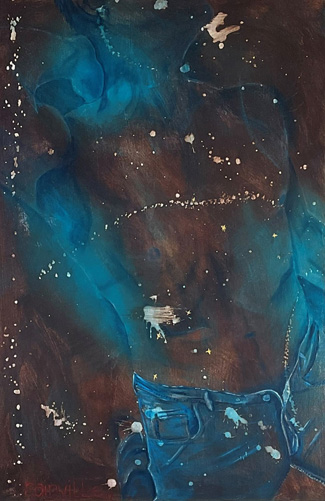 Titre Sirius 2 homme étoile acrylique Kaboiz femme artiste